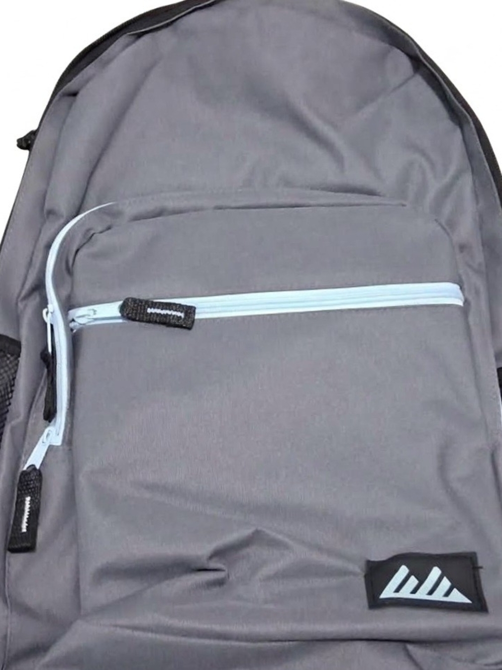 Brand New Trail Makers Gray Men's Everyday Backpack with Light Blue Trim